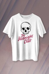 The Midnight Club Logo Kuru Kafa Dizi Baskılı Tişört Unisex T-shirt - 1