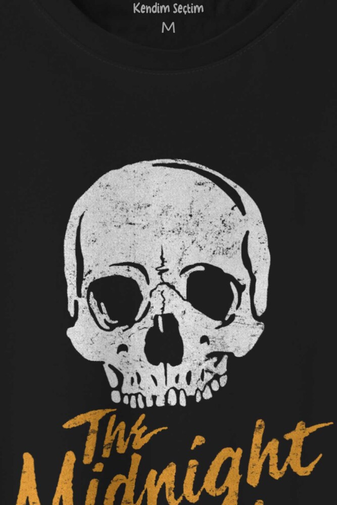The Midnight Club Logo Kuru Kafa Dizi Baskılı Tişört Unisex T-shirt (1)
