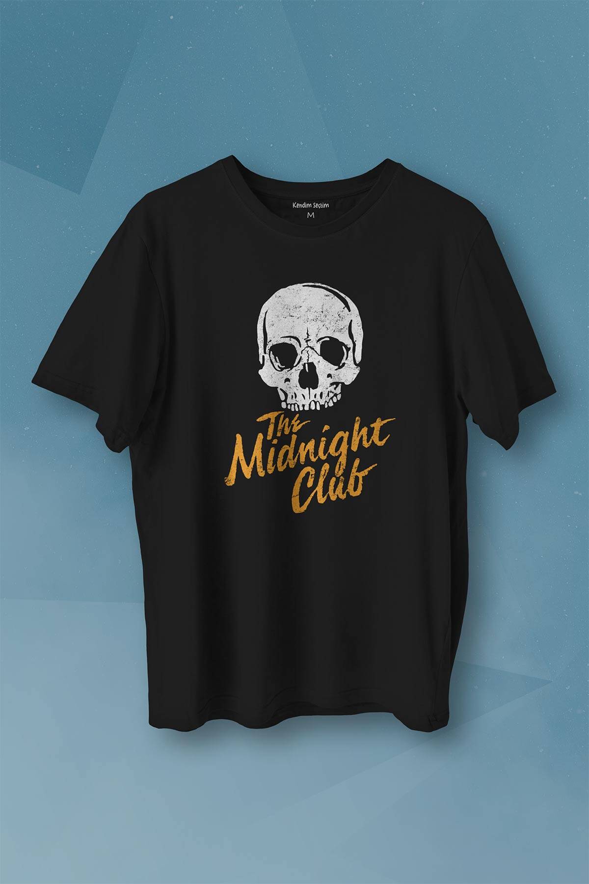 The Midnight Club Logo Kuru Kafa Dizi Baskılı Tişört Unisex T-shirt - 1