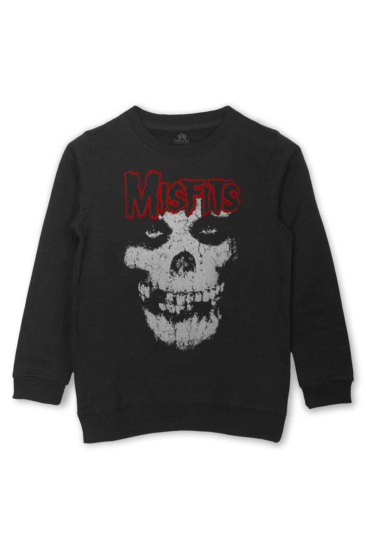 The Misfits Legacy Of Brutality Punk Rock Music Baskılı Çocuk Sweatshirt Siyah Sweat - 1