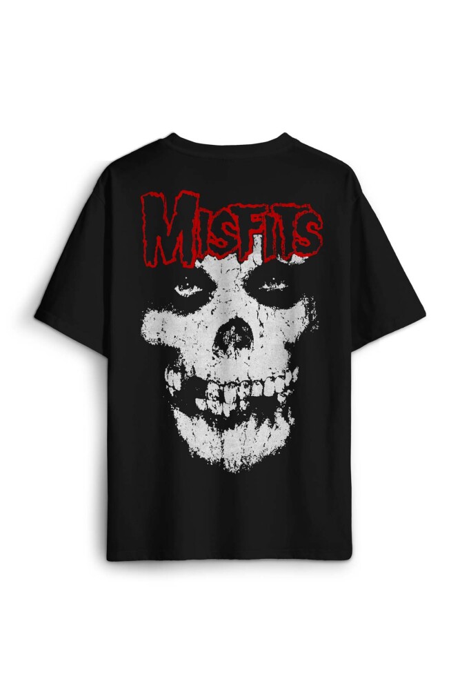 The Misfits Legacy Of Brutality Punk Rock Music Sırt Ön Baskılı Oversize Tişört Unisex T-Shirt - 1