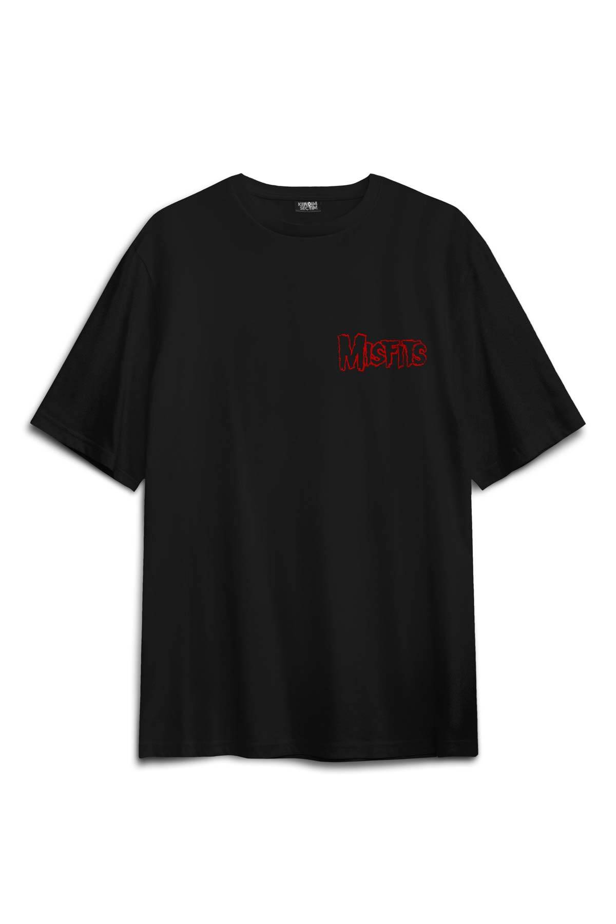 The Misfits Legacy Of Brutality Punk Rock Music Sırt Ön Baskılı Oversize Tişört Unisex T-Shirt - 2