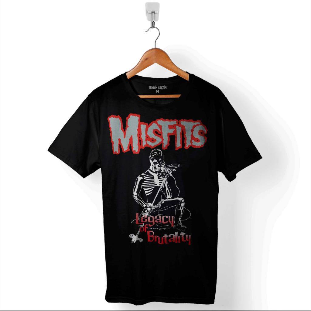 The Misfits Legacy Of BrutAlity Punk Rock Müzik Baskılı Tişört Unisex T-Shirt - 1