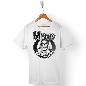 THE MISFITS PUNK ROCK DEATH COMES RIPPING ERKEK TİŞÖRT - 1