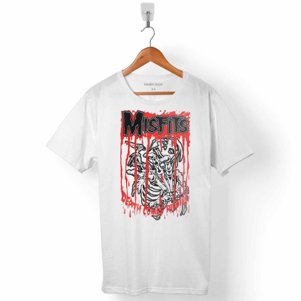 THE MISFITS PUNK ROCK DEATH COMES RIPPING ERKEK TİŞÖRT - KENDİM SEÇTİM