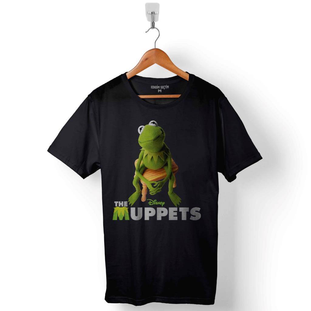 The Muppets Kaplumbağa Kermit Baskılı Tişört Unisex T-Shirt - 1