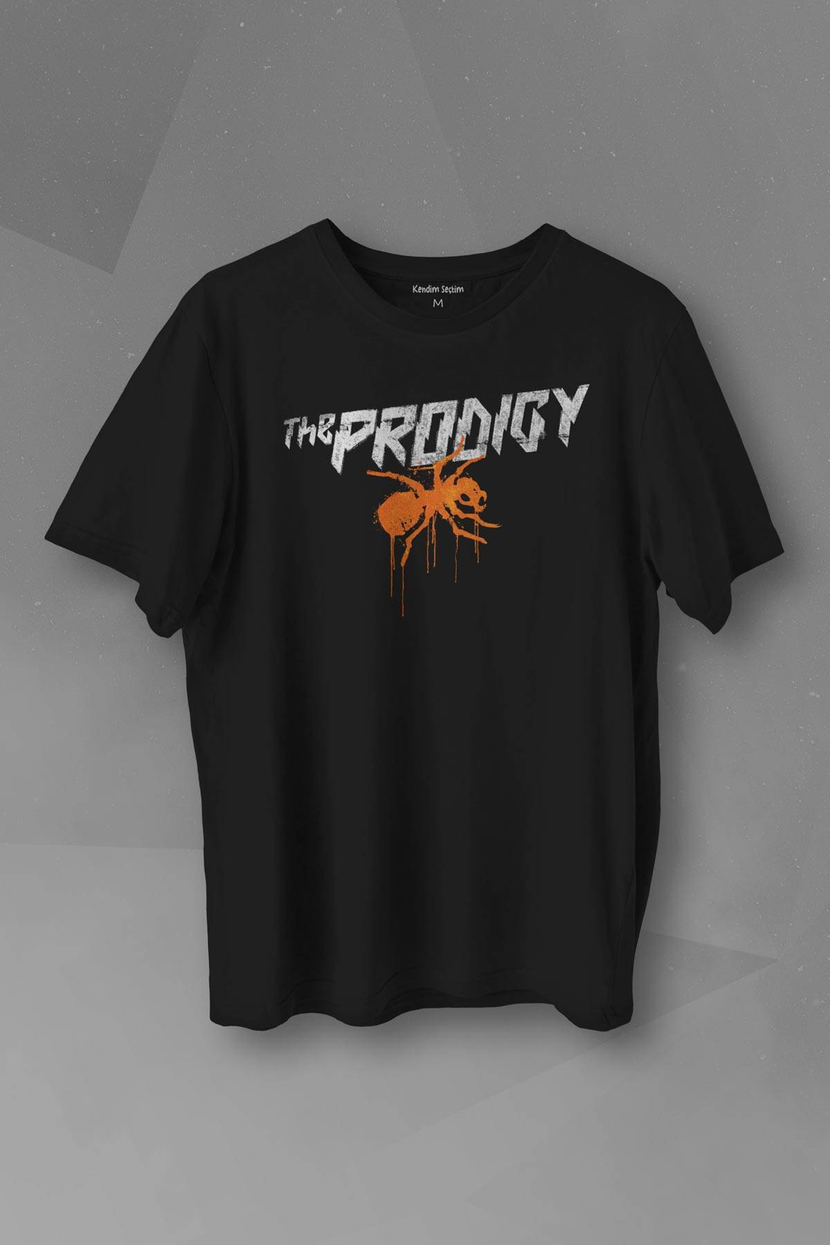 The Prodigy Electronic Dance Music Flint Müzik Karınca Logo Baskılı Tişört Unisex T-shirt - 1