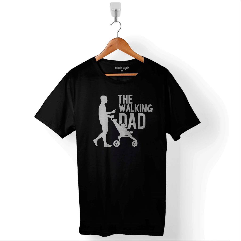 The Walking Dad Dead Yürüyen Baba Babalar Günü Baskılı Tişört Unisex T-Shirt - 1