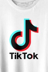 Tik Tok Logo Tiktok Music Video Baskılı Tişört Unisex T-shirt - 2