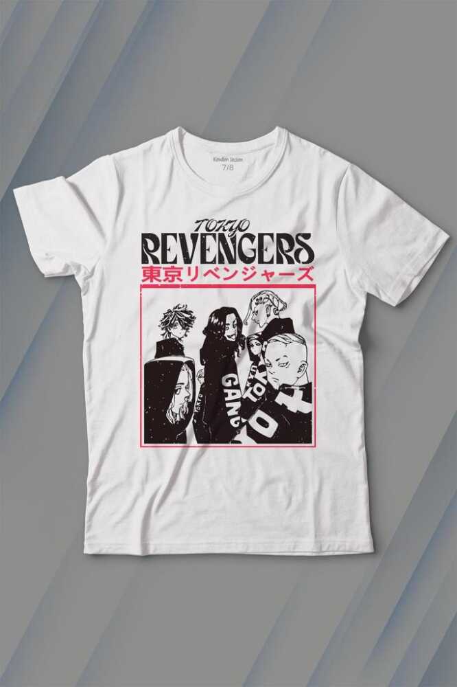 Tokyo Revengers Japan Anime Dizi Japonca Baskılı Tişört Çocuk T-shirt - 1