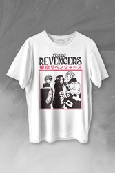 Tokyo Revengers Japan Anime Dizi Japonca Baskılı Tişört Unisex T-shirt - 1