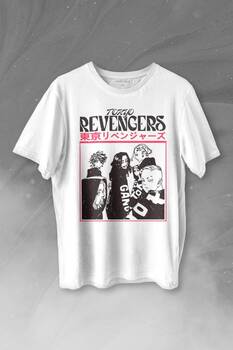Tokyo Revengers Japan Anime Dizi Japonca Baskılı Tişört Unisex T-shirt - 1