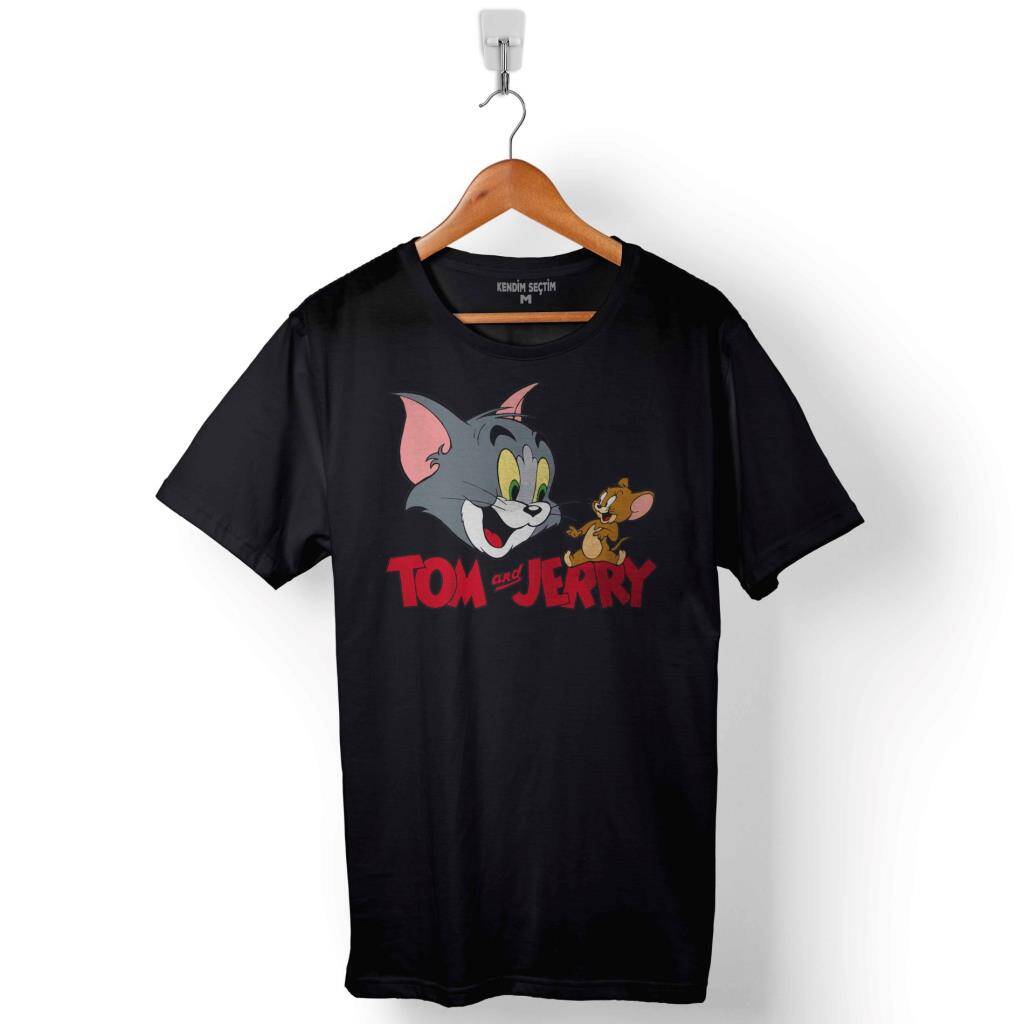 Tom And Ve Jerry Kedi Fare Baskılı Tişört Unisex T-Shirt - 1