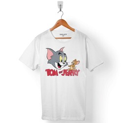 TOM AND VE JERRY KEDİ FARE ERKEK TİŞÖRT - 1