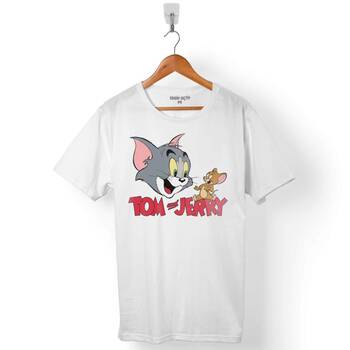 TOM AND VE JERRY KEDİ FARE ERKEK TİŞÖRT - 1