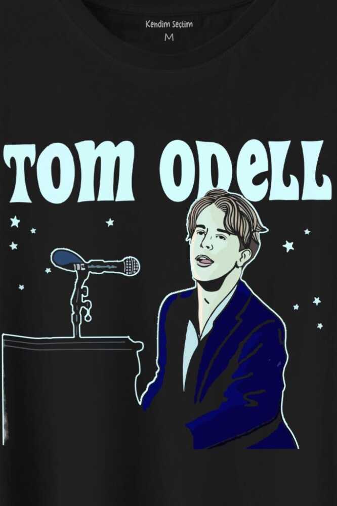 Tom Odell Silüet Baskılı Tişört Unisex T-Shirt - 2