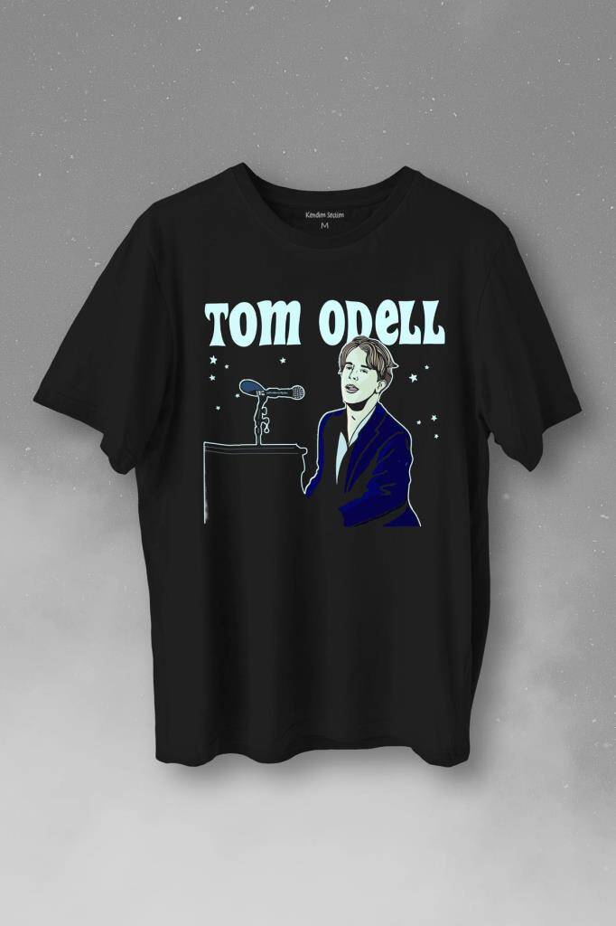 Tom Odell Silüet Baskılı Tişört Unisex T-Shirt - 1