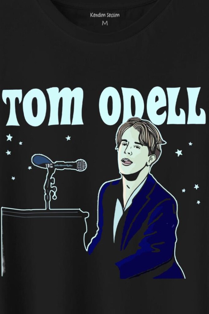 Tom Odell Silüet Baskılı Tişört Unisex T-Shirt - 2