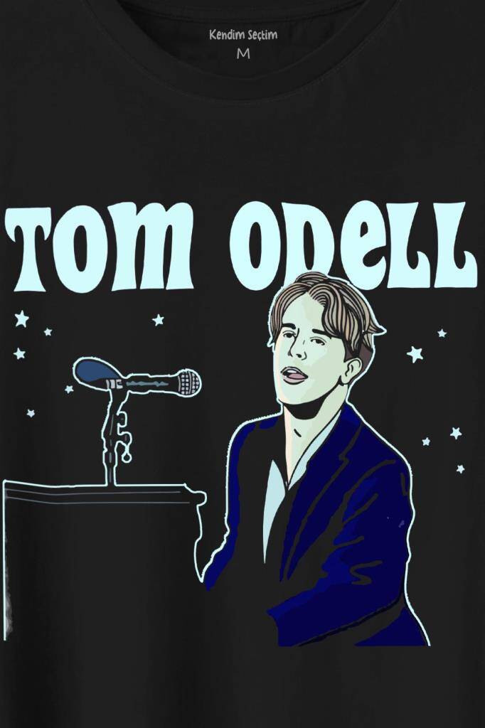 Tom Odell Silüet Baskılı Tişört Unisex T-Shirt - 2