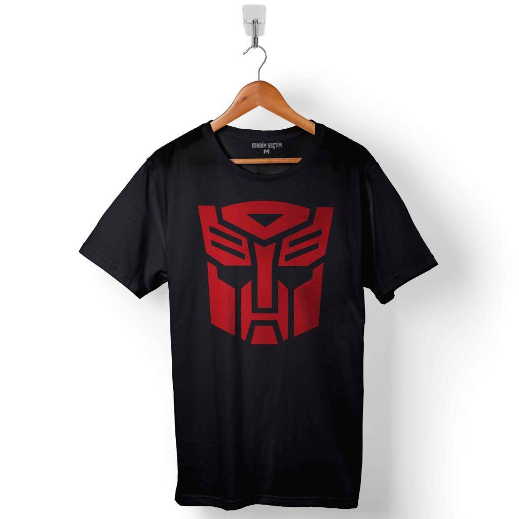 Transformers Logo Baskılı Tişört Unisex T-Shirt - 1
