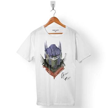 TRANSFORMERS OPTIMUS PRIME LOGO DECEPTICON ERKEK TİŞÖRT - 1