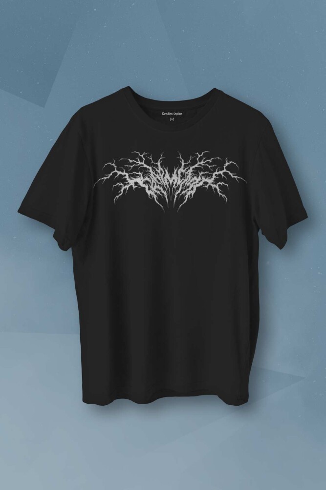 Trap Metal Hip Hop Rap Music Müzik Trapmetal Baskılı Siyah T-shirt Unisex Tişört - 1