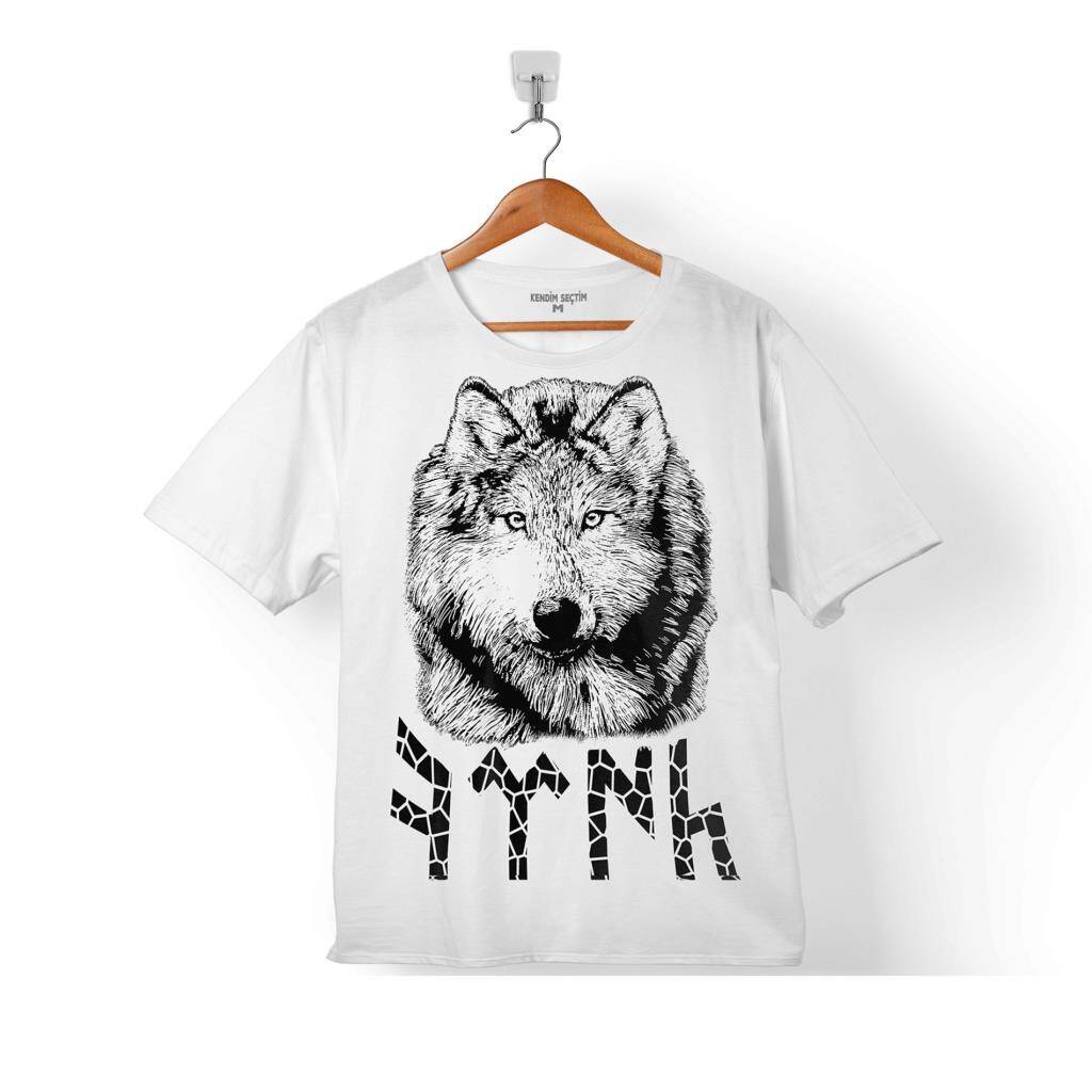 TSK GÖKTÜRKÇE ESKİ TÜRK BOZKURT WOLF HİLALKURT ÇOCUK TİŞÖRT - 1