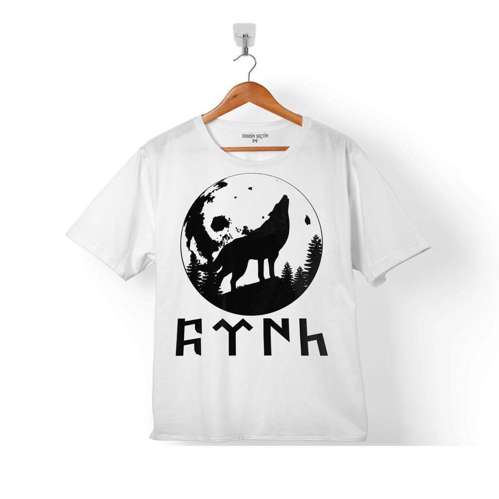 TSK GÖKTÜRKÇE ESKİ TÜRK BOZKURT WOLF KURT KAFA. ÇOCUK TİŞÖRT - 1