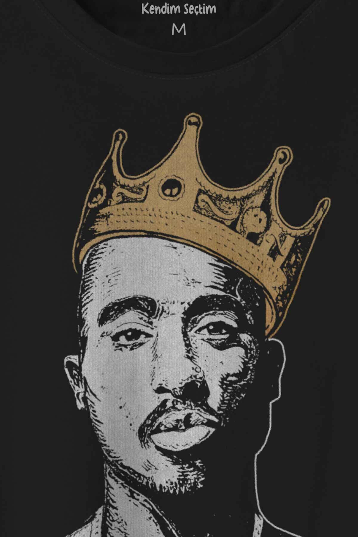 Tupac Hip Hop Rap Music 2Pac Baskılı Tişört Unisex T-shirt - 2