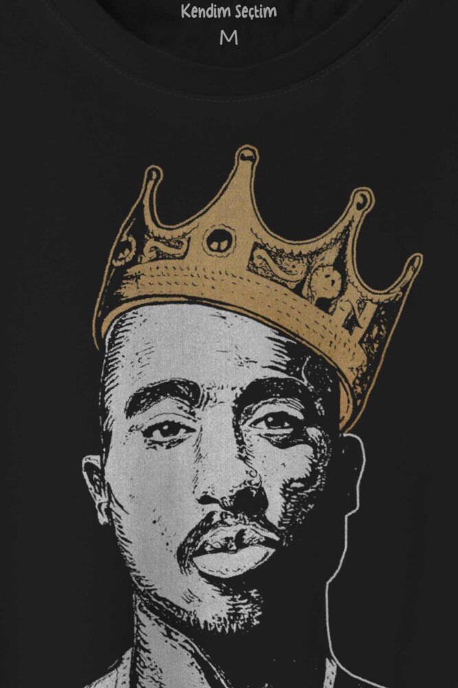 Tupac Hip Hop Rap Music 2Pac Baskılı Tişört Unisex T-shirt - 2