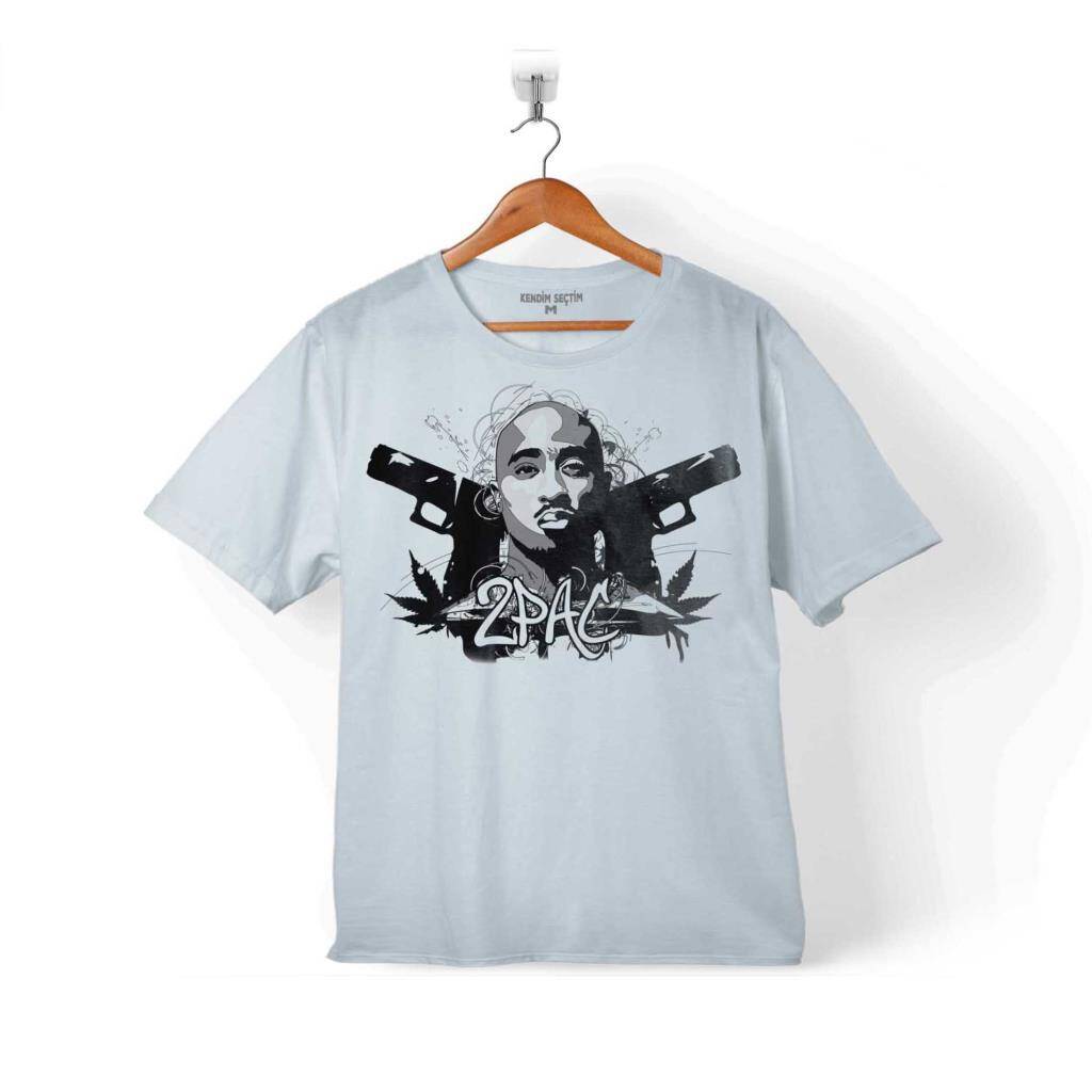 TUPAC SHAKUR RAP 2PAC REP MUSIC HIP HOP TEAM 2 ÇOCUK TİŞÖRT - 1