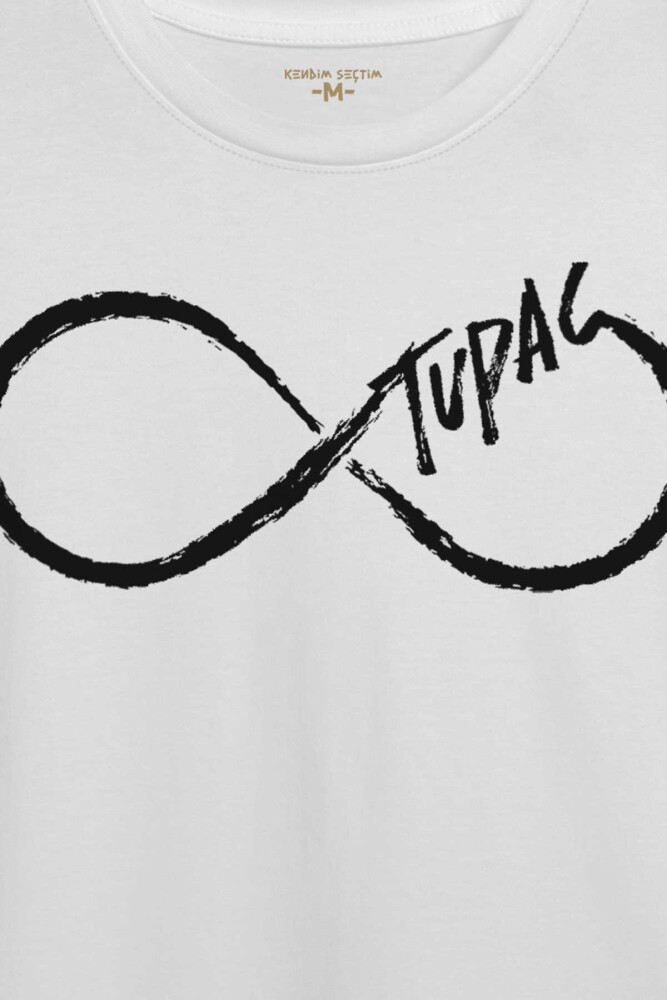 Tupacc Shakur Sonsuzluk Makaveli Cartoon 2Pac Baskılı Tişört Unisex T-shirt - 2