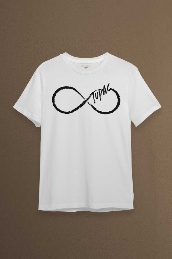 Tupacc Shakur Sonsuzluk Makaveli Cartoon 2Pac Baskılı Tişört Unisex T-shirt - KENDİM SEÇTİM