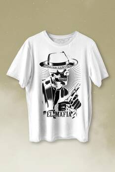 Turkish Ganster El Mafia Mafya Temalı Baskılı Tişört Unisex T-shirt - 1