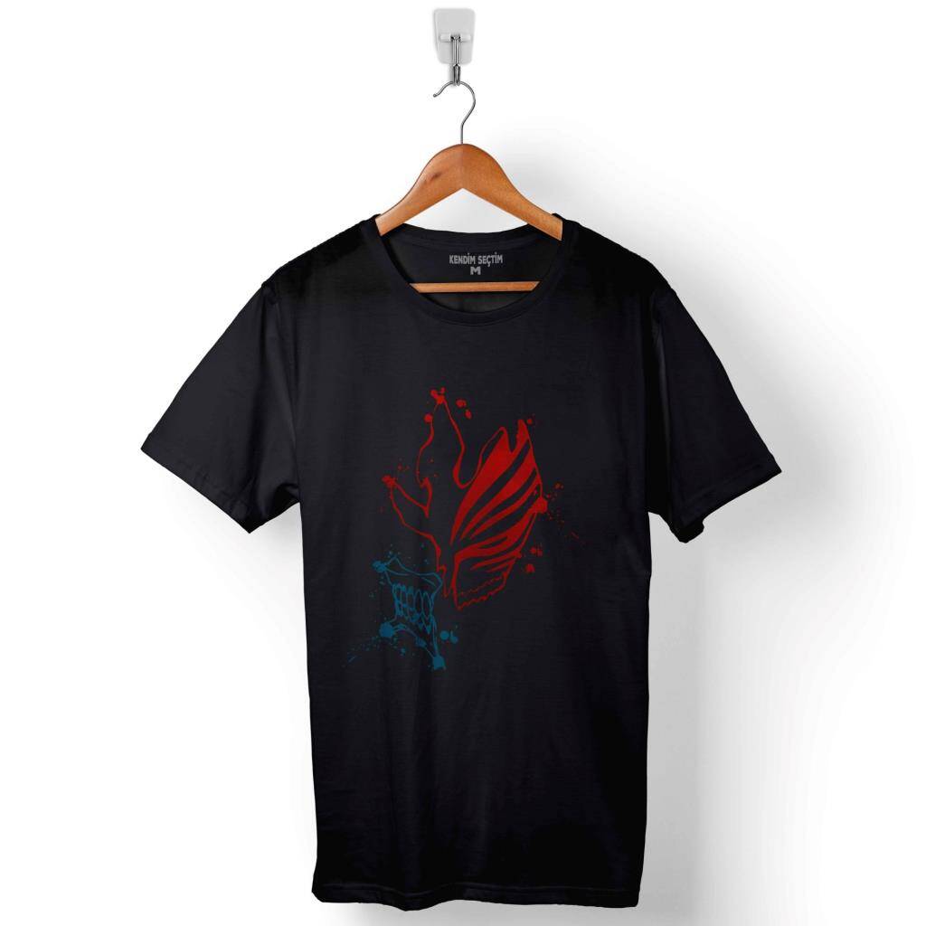 Two Side Bleach Anime Manga Baskılı Tişört Unisex T-Shirt - 1