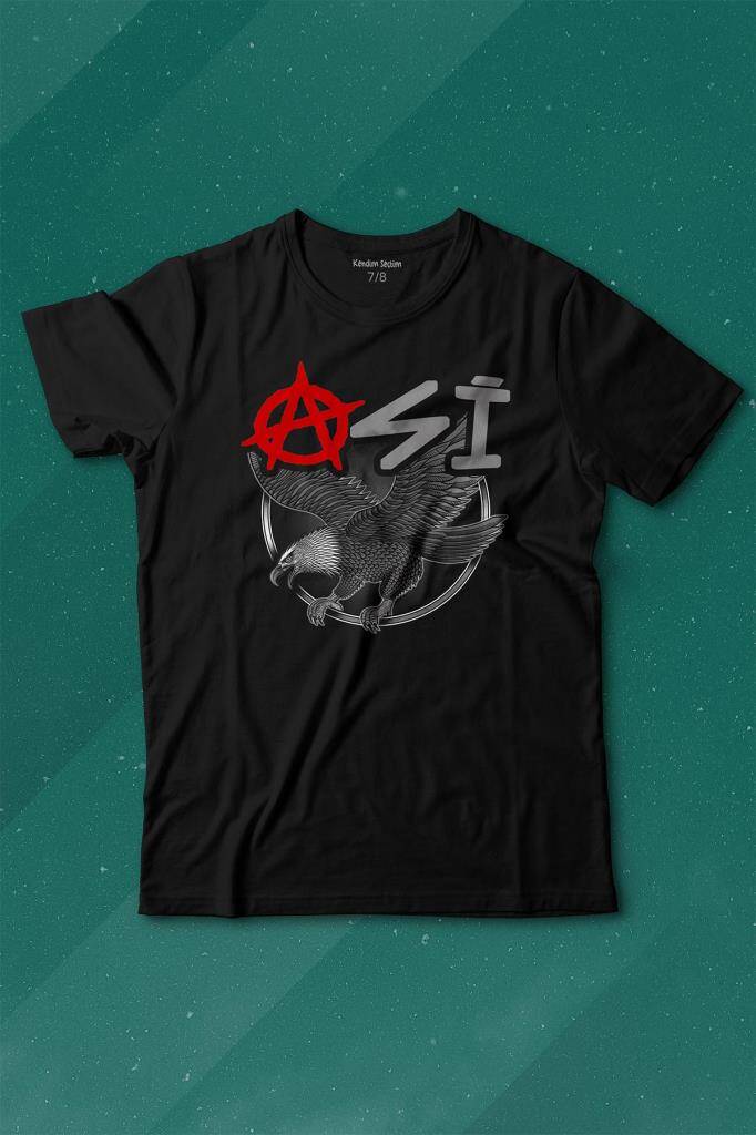 Uçan Kartal Asi Taraftar Baskılı Tişört Çocuk T-shirt - 1