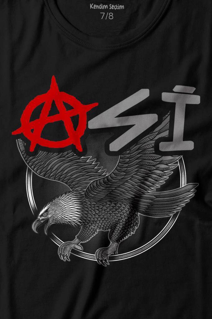 Uçan Kartal Asi Taraftar Baskılı Tişört Çocuk T-shirt - 2