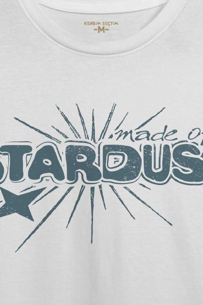 Unisex T-shirt Stardust Yıldız Tozu Y2K Streetwear 90s Doksanlar Vintage Retro Beyaz Tişört - 2