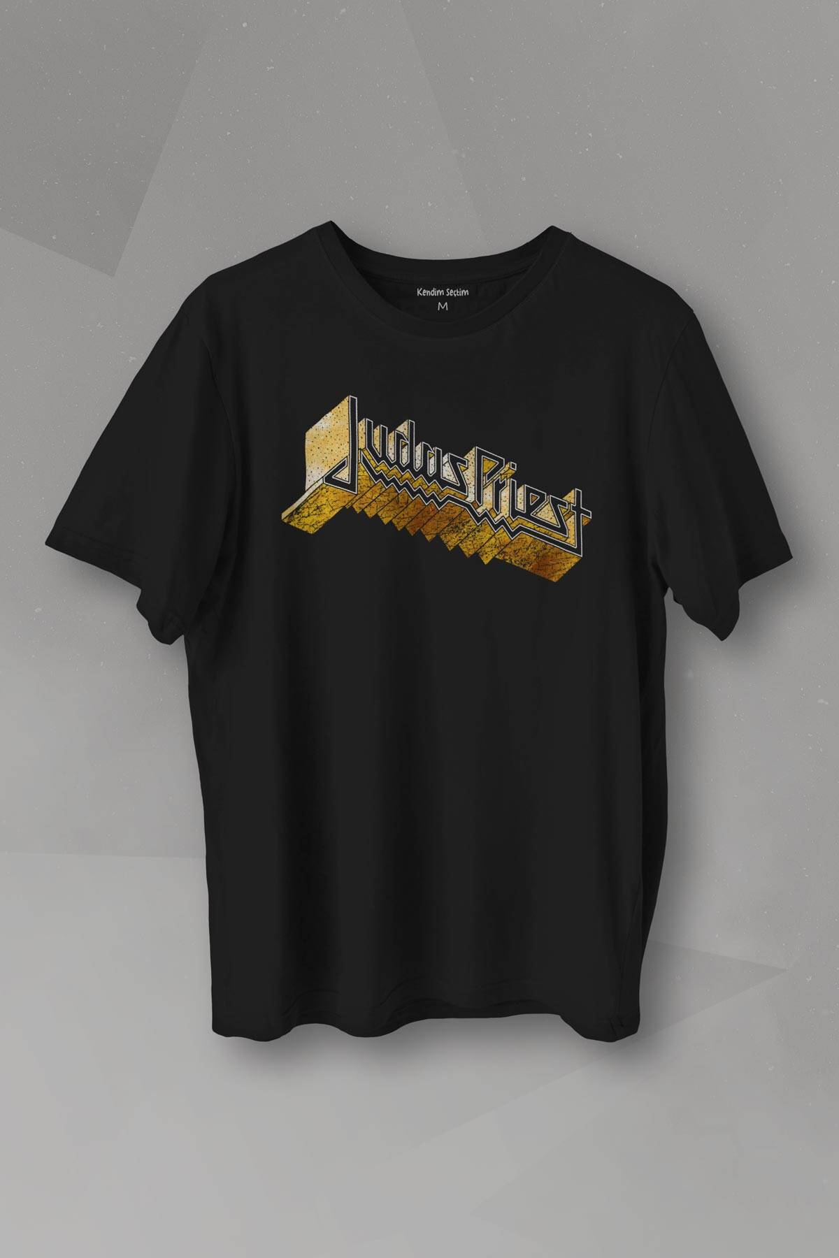 Unisex Tişört Judas Priest Heavy Metal Rock Painkiller Müzik Baskılı Siyah T-shirt - 1