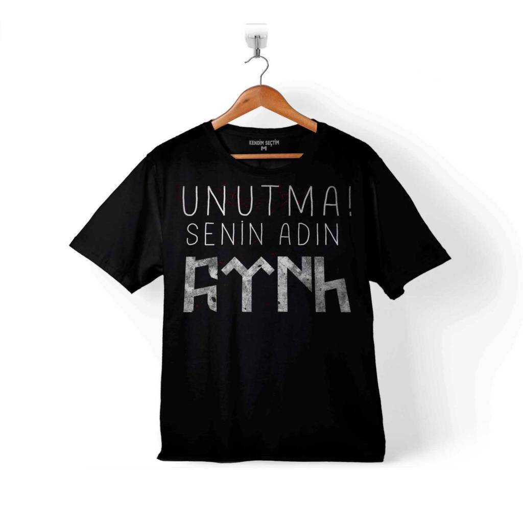 UNUTMA SENİN ADIN TÜRK GÖKTÜRKÇE BOZKURT KAYI ÇOCUK TİŞÖRT - 1