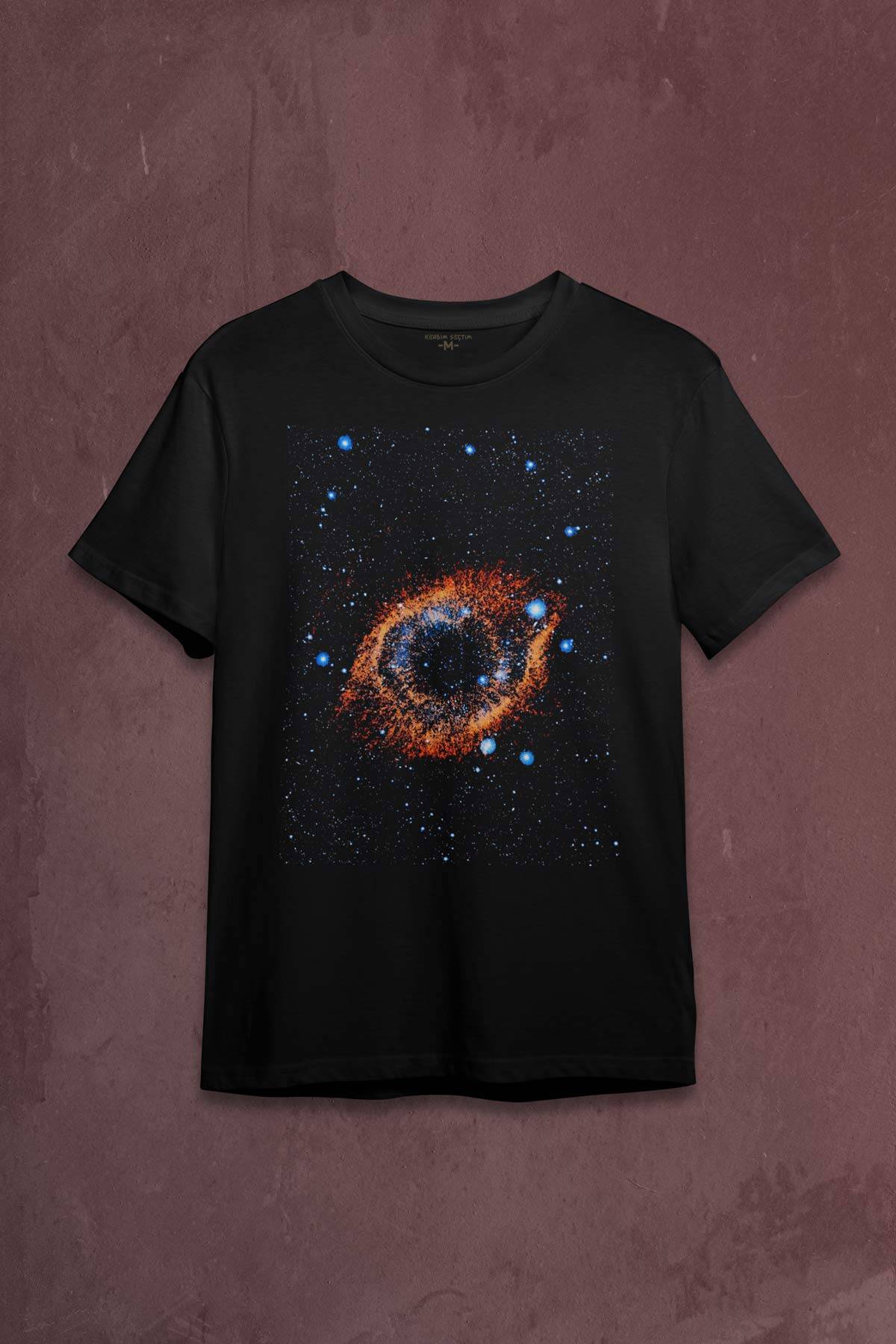 Uzay Boşluğu Evren Galaksi Büyüklüğü Işık Hızı Baskılı Tişört Unisex T-shirt - 1