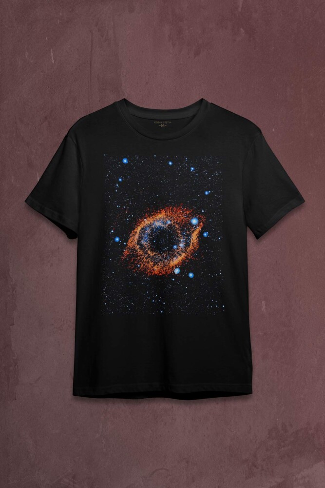 Uzay Boşluğu Evren Galaksi Büyüklüğü Işık Hızı Baskılı Tişört Unisex T-shirt - 1