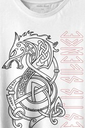 Viking Fenrir Wolf Vikings Kurt Kafa Street Baskılı Tişört Unisex T-shirt - 2