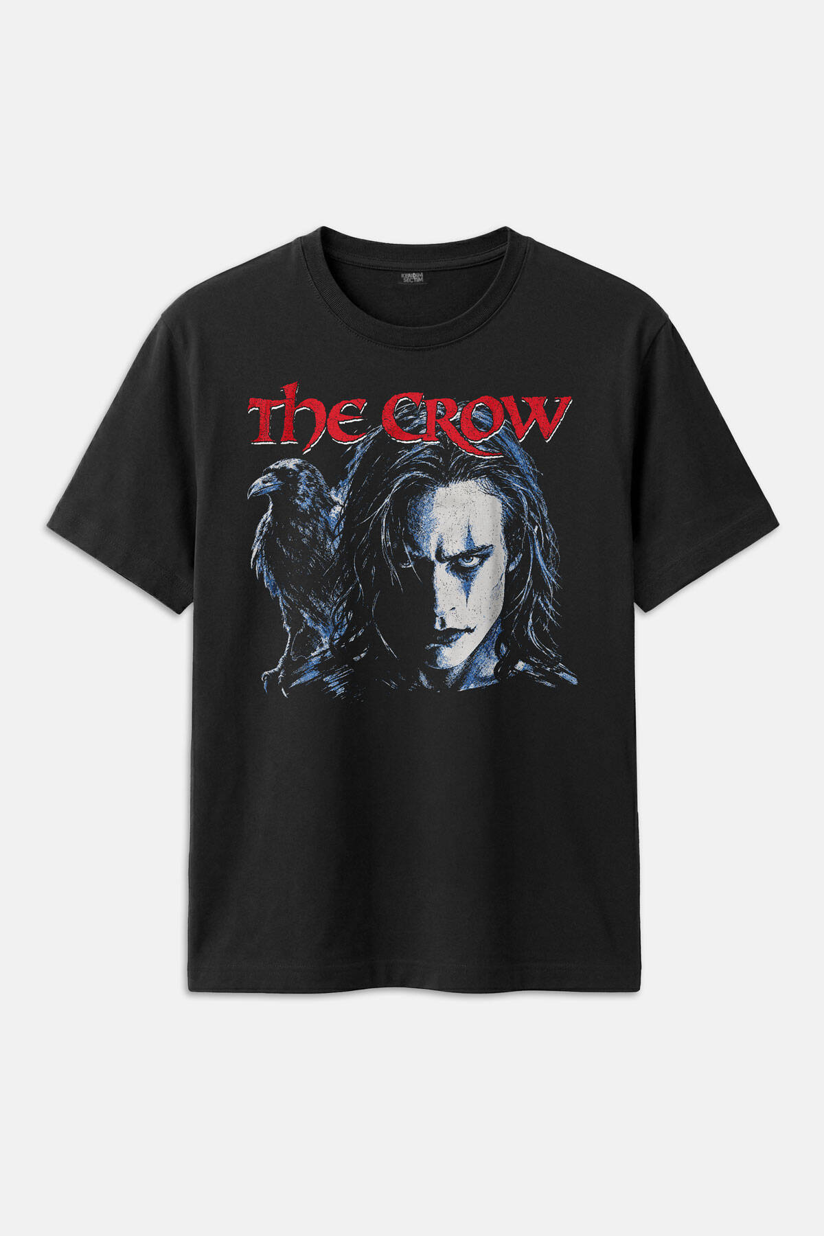 Vintage Movie The Crow Eric Draven Gotik Sinema Karga Baskılı Siyah Regular Fit Unisex Tişört