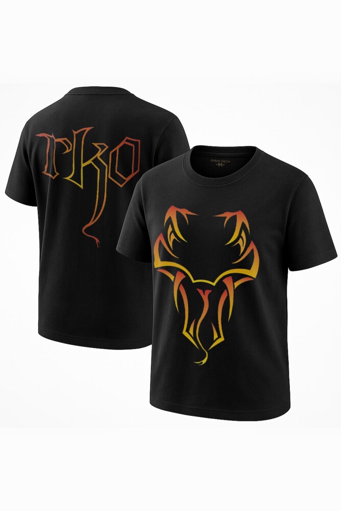 Viper Yılan Baskılı Tişört Randy Orton RKO Wwe Fight Güreş Gym Spor Siyah T-shirt