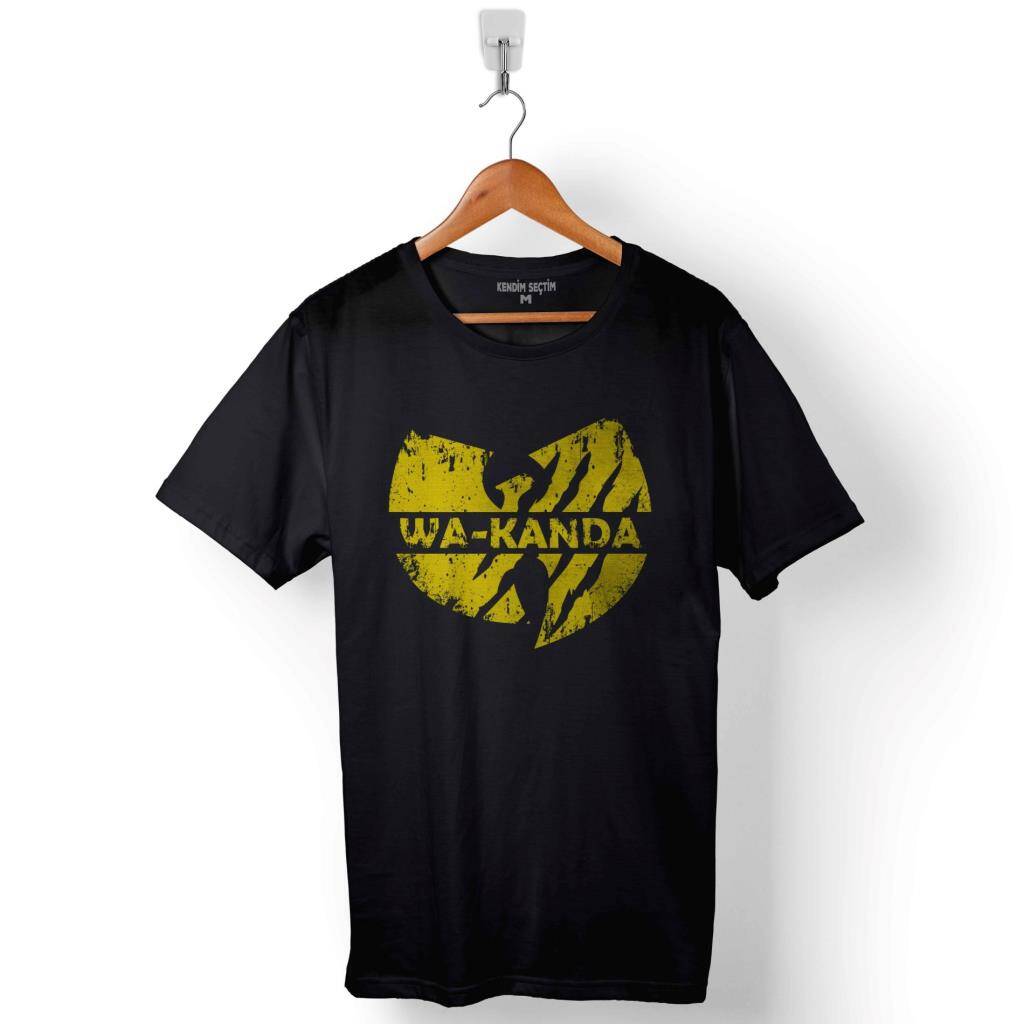 Wakanda Forever Black Panther Tiger Sinema Filmi Baskılı Tişört Unisex T-Shirt - 1