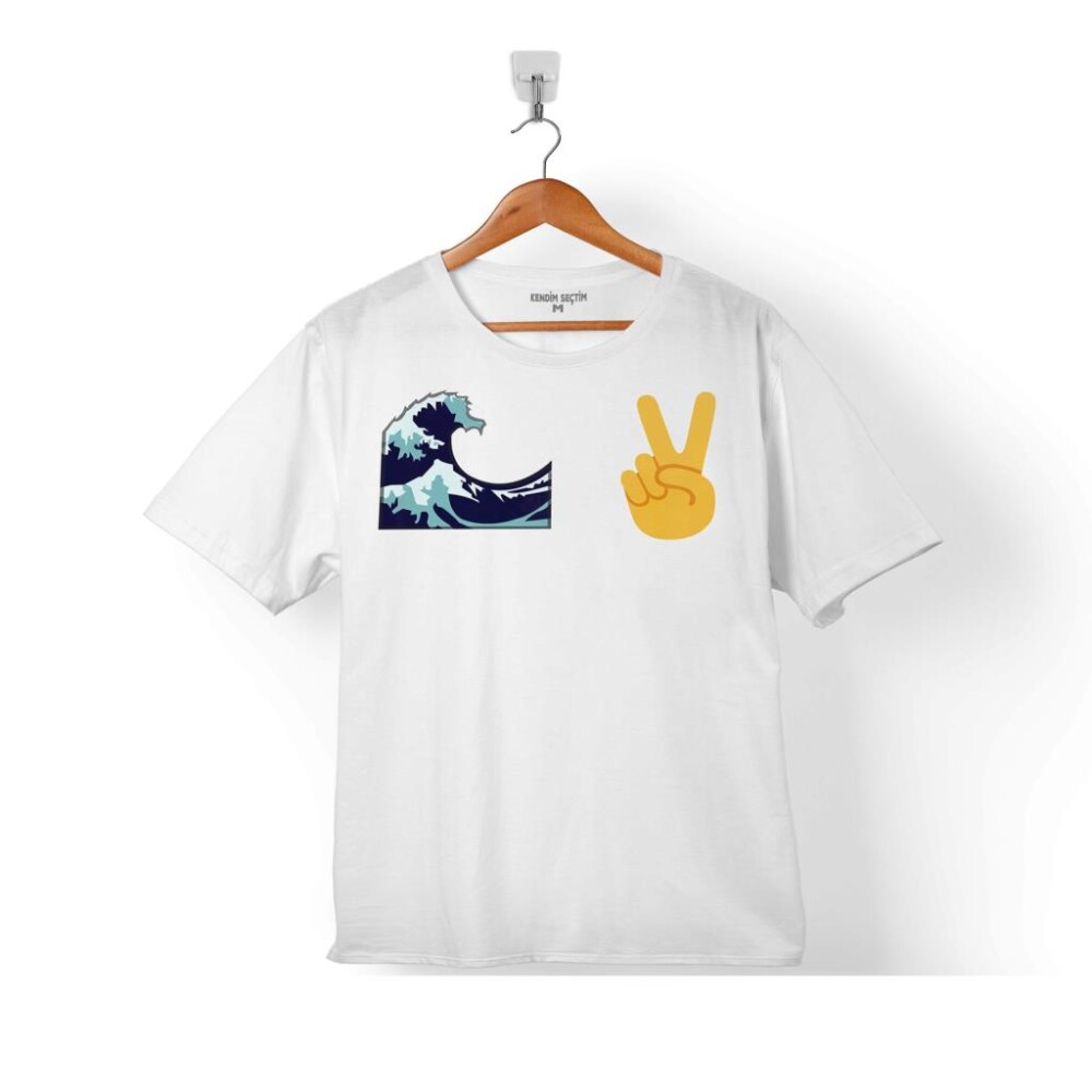 WATER SU TAVŞAN TWO FINGERS ZAFER EMOJİ ÇOCUK TİŞÖRT - KENDİM SEÇTİM