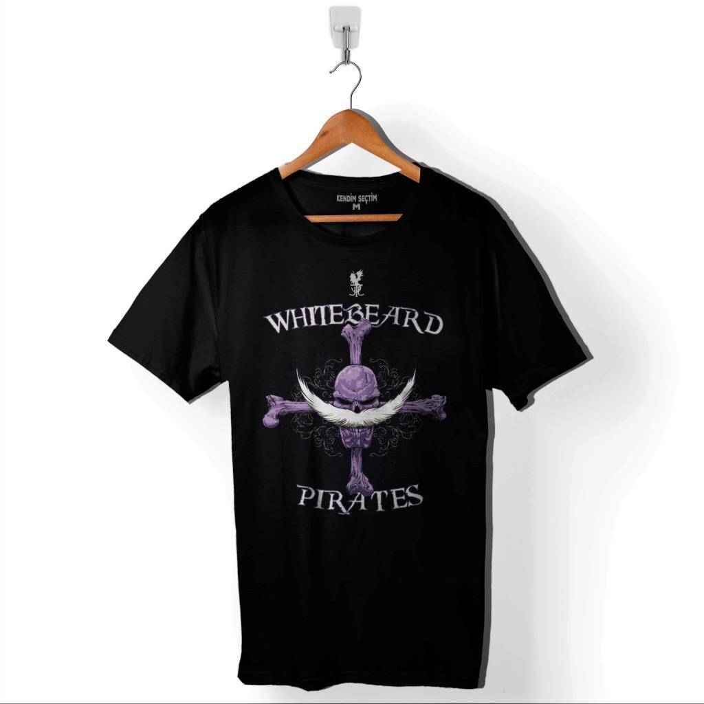 Whitebeard Amiral Prates One Piece Luffy Baskılı Tişört Unisex T-Shirt - 1