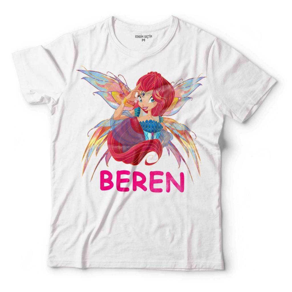 WINKS WINX CLUB BLOOM KİŞİYE ADINIZA ÖZEL İSİMLİ ÇOCUK TİŞÖRT