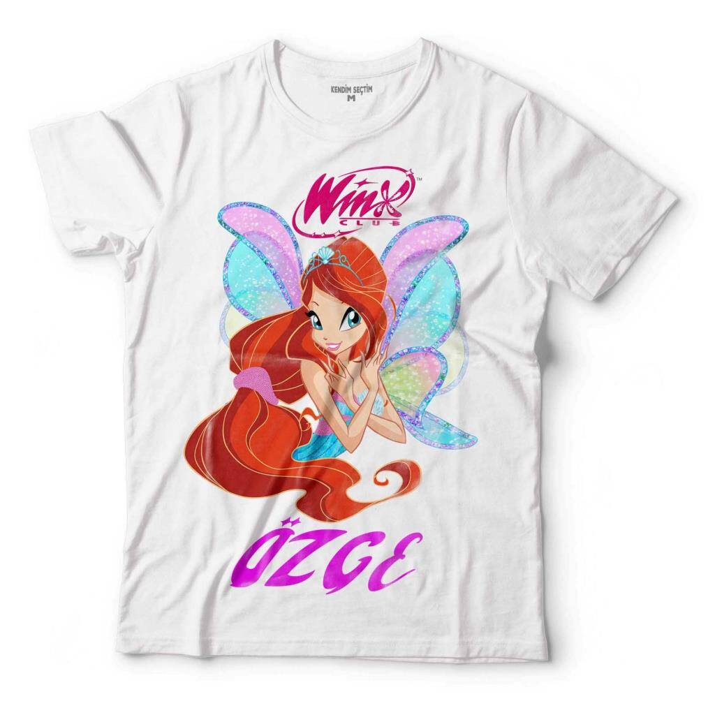 WINKS WINX CLUB BLOOM KİŞİYE ADINIZA ÖZEL İSİMLİ ÇOCUK TİŞÖRT